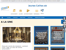 Tablet Screenshot of jeunescathos49.fr